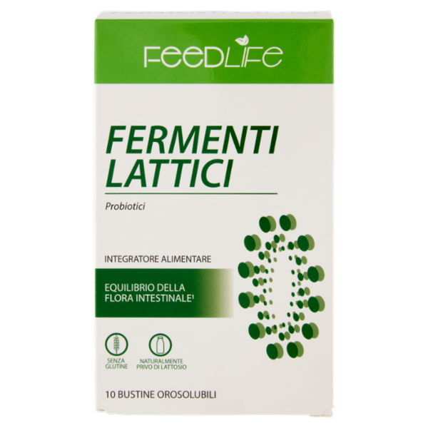 FeedLife Fermenti Lattici Probiotici Bustine Orosolubili 10 x 1,2 g