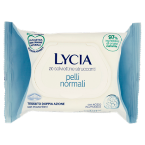 Lycia Salviettine Struccanti Pelli Normali Con Acido Ialuronico 20 Pz