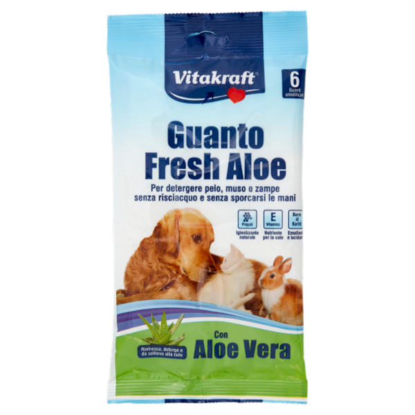 Vitakraft Guanto Fresh Aloe 6 pz