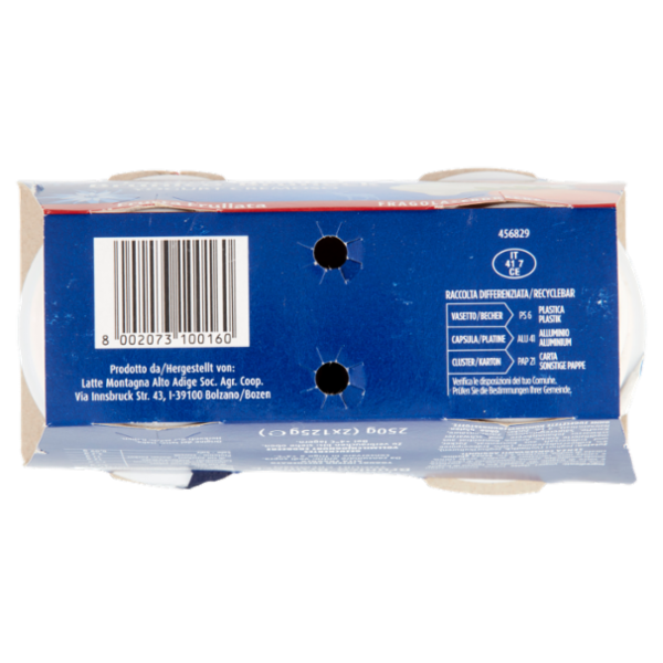 Latteria Brunico Yogurt Cremoso Frutta Frullata Fragola 2 x 125 g