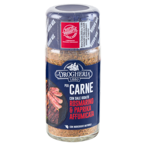 La Drogheria 1880 per Carne con Sale Iodato Rosmarino & Paprika Affumicata 85 g