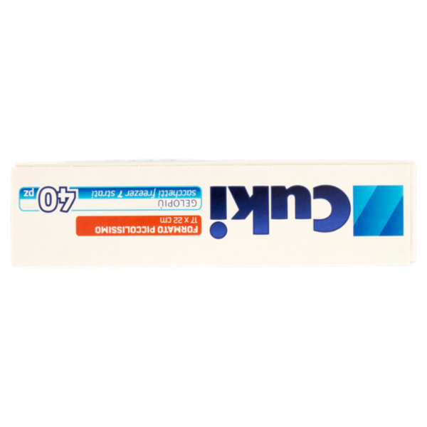 Cuki Congela Gelopiù sacchetti freezer 7 strati Formato Piccolissimo 17 x 22 cm 40 pz