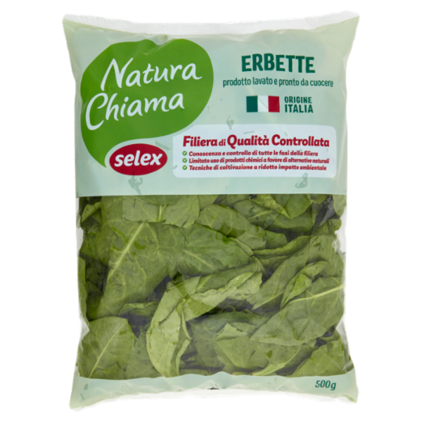 Selex Natura Chiama Erbette Lavate e Pronte da Cuocere 500 g