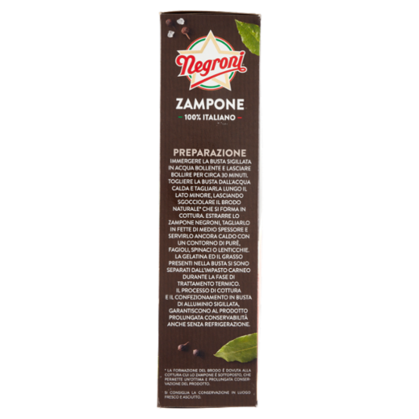 Negroni Zampone 100% Italiano 1 Kg