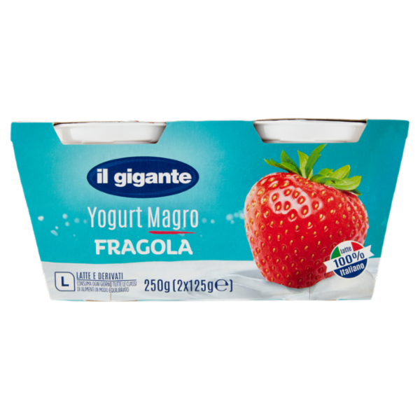 IL GIGANTE Yogurt Magro Fragola 2 x 125 g