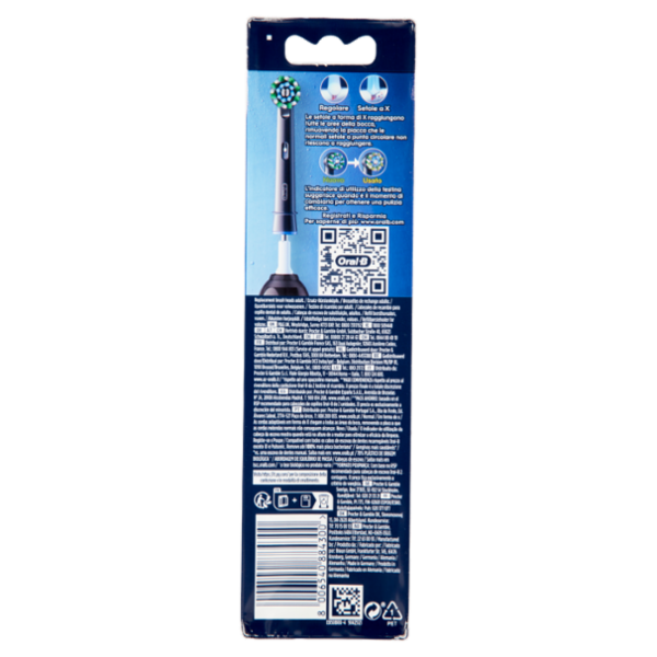 Oral-B Testine di Ricambio Pro Cross Action per Spazzolino Elettrico Denti Ricaricabile 4 pz