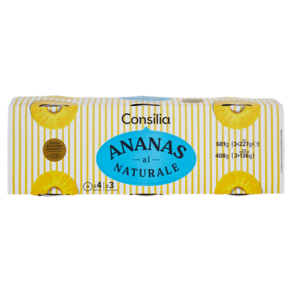 Consilia Saper Scegliere Ananas al naturale 3 x 227 g