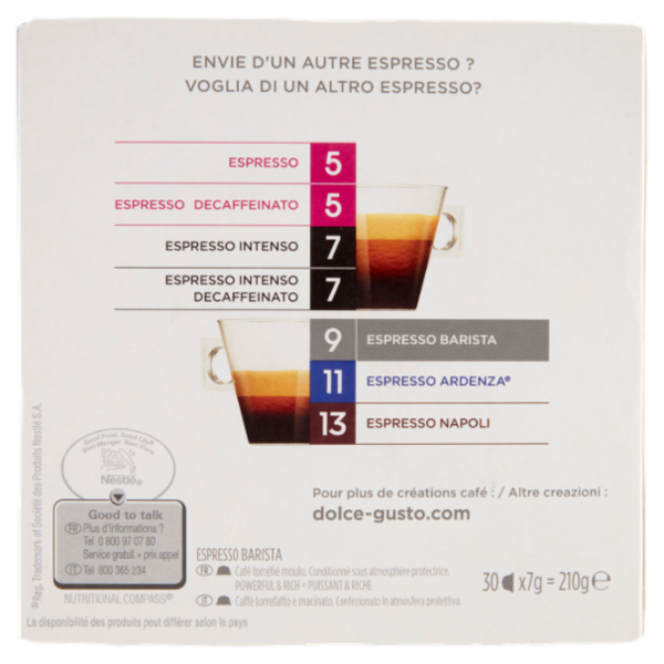 NESCAFÉ DOLCE GUSTO Espresso Barista Caffè 30 capsule 210 g