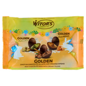 Witor's Golden Pistacchio Caramello Salato Ovetti Di Cioccolato Al Latte 450 g