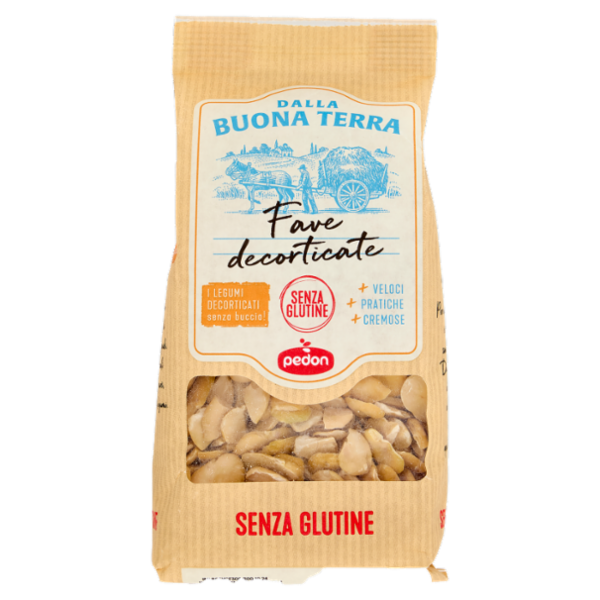 Dalla Buona Terra pedon Senza Glutine Fave decorticate 300 g