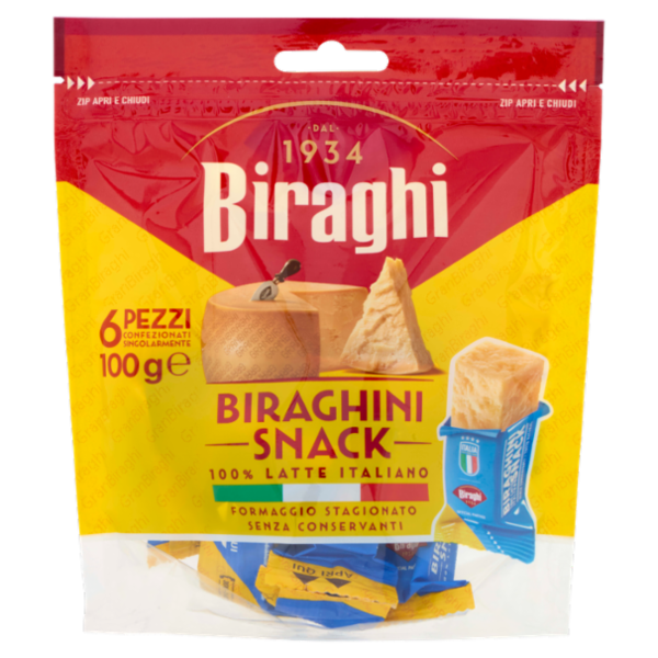 Biraghi Biraghini Snack 100 g (6 x 16,67 g)