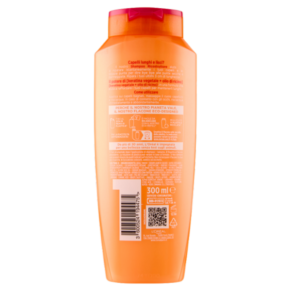 Elvive Dream Long Shampoo Ricostruttore, per Capelli Lunghi e Lisci, 300 ml