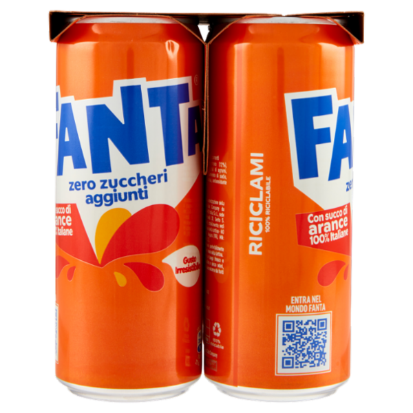 Fanta Zero Orange 6 x 33 cl