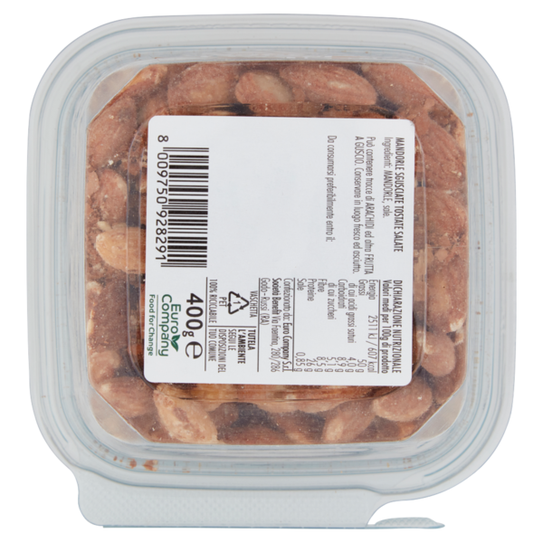 Euro Company Croccanti Mandorle Tostate e Salate 400 g