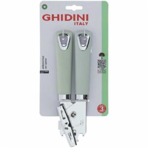 Ghidini Apriscatole Manico Verde Acqua
