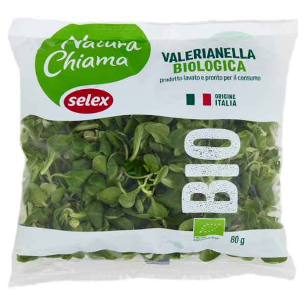 Selex Natura Chiama Valerianella Lavata e Pronta per il Consumo Biologica 80 g