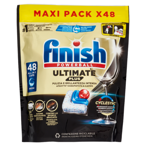 Finish Ultimate Plus Fresh pastiglie lavastoviglie 48 lavaggi 585,6 g