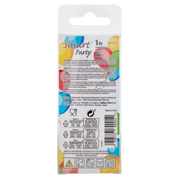 Smart Party Candelina Numerale 1 1 pz