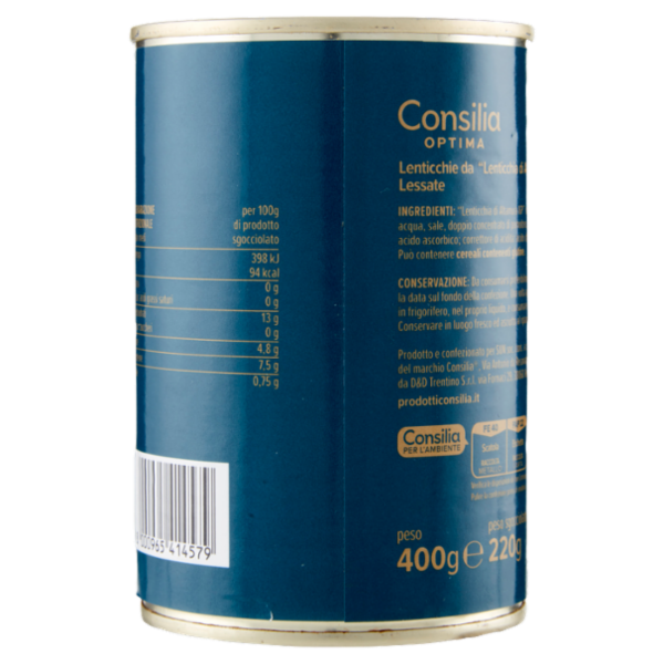 Consilia Optima Lenticchie Lessate da 
