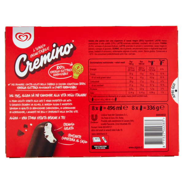 Algida Cremino 8 x 42 g