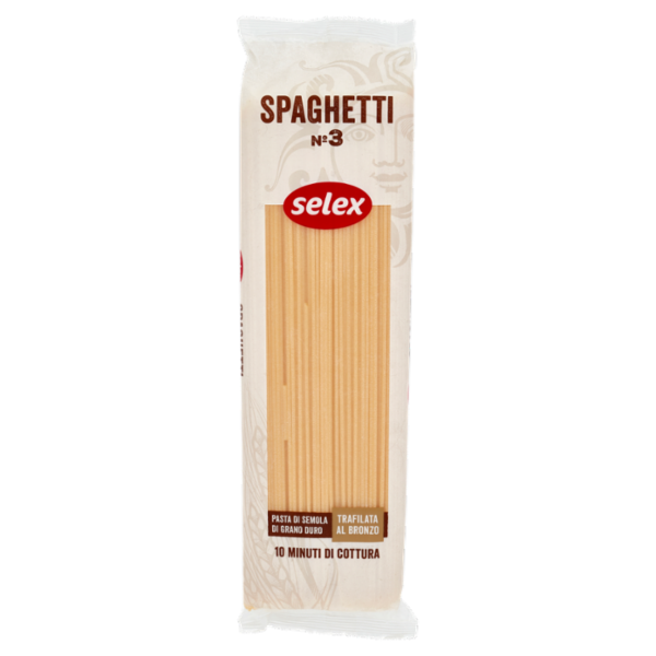 Selex Pasta di Semola Trafilata al Bronzo Spaghetti 500 g