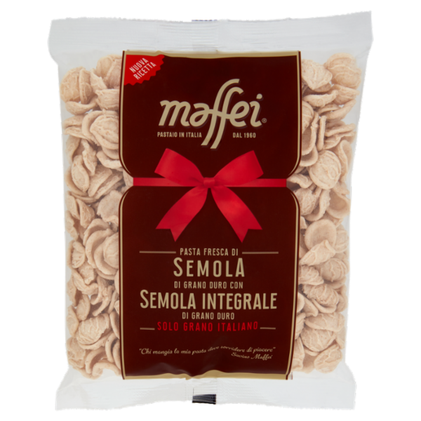 maffei Pasta Fresca di Semola di Grano Duro Orecchiette con Semola Integrale 400 g