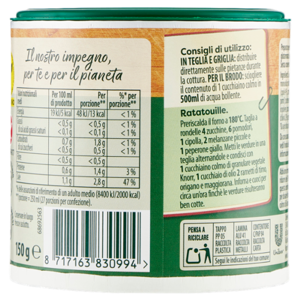 Knorr Brodo Granulare Vegetale 150 g