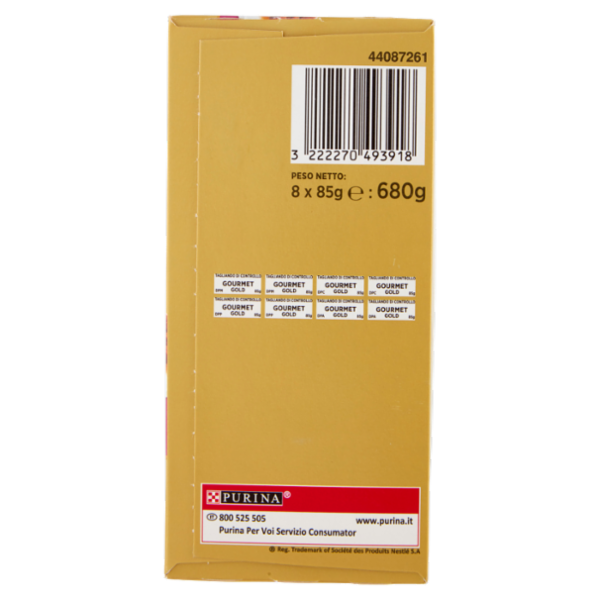 PURINA GOURMET Gold Doppio Piacere Anatra & Tacch/Manzo & Pollo/Pesce Oceano/Coniglio & Fegato 8x85g
