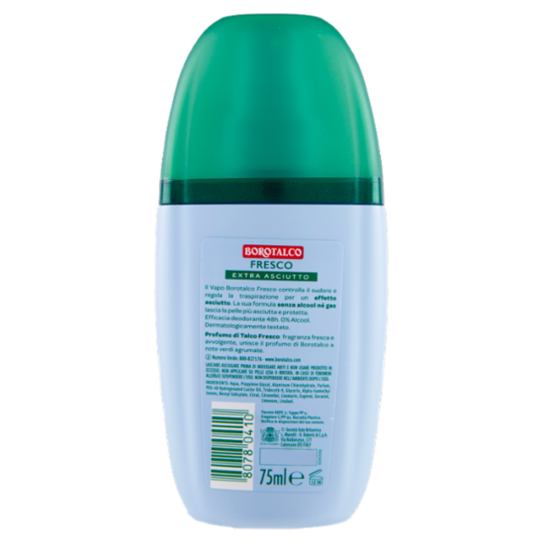 Borotalco Fresco Profumo di Talco Fresco Deo Vapo No Gas 75 ml