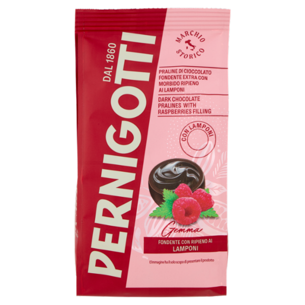 Pernigotti Gemma Fondente con Ripieno ai Lamponi 140 g