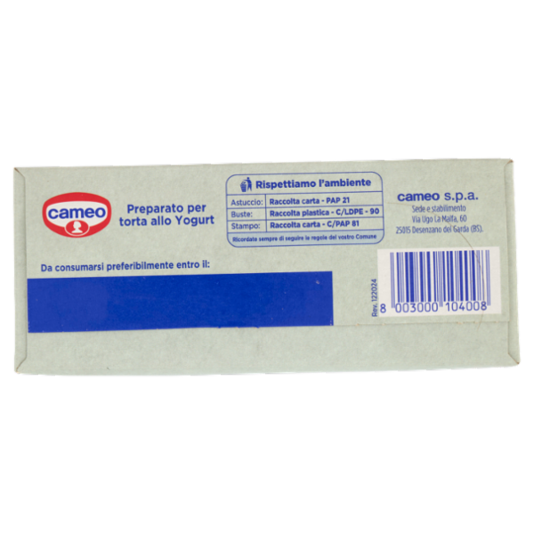 cameo le nuove Irresistibili Torta allo Yogurt 235 g