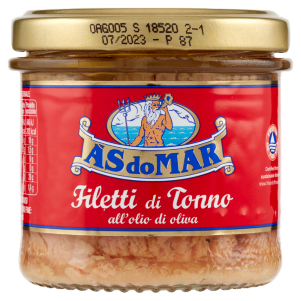 Asdomar Filetti di Tonno all'olio di oliva 130 g