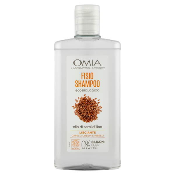 Omia Laboratori Ecobio Fisio Shampoo ecobiologico olio di semi di lino Lisciante 200 ml