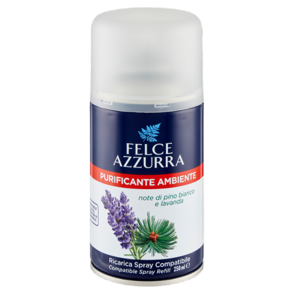 Felce Azzurra Purificante Ambiente note di pino bianco e lavanda Ricarica Spray Compatibile 250 ml