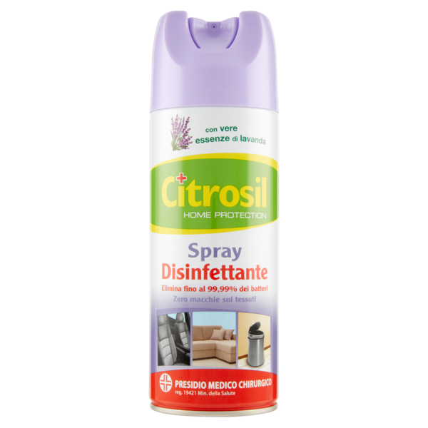 Citrosil Home Protection - Spray Disinfettante con essenze di lavanda, 300 ml