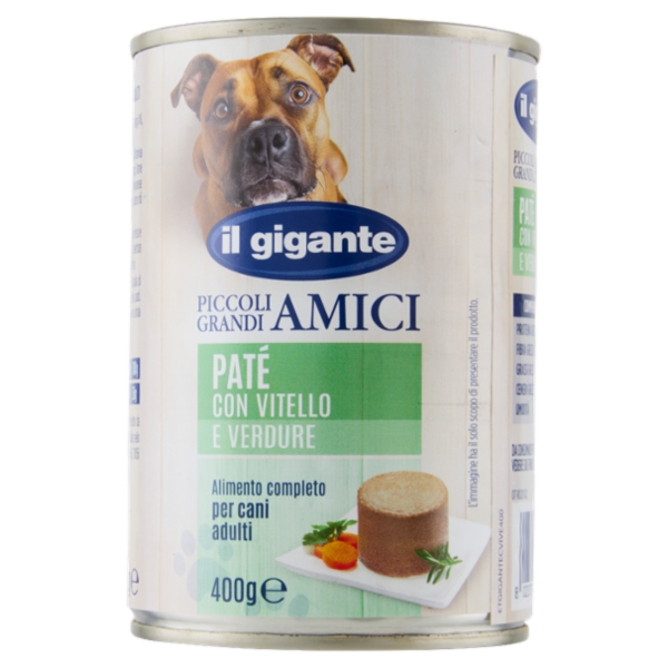 IL GIGANTE Piccoli Grandi Amici Paté con Vitello e Verdure 400 g