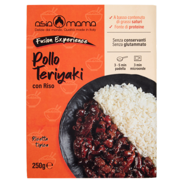 asia mama Fusion Experience Pollo Teriyaki con Riso 250 g