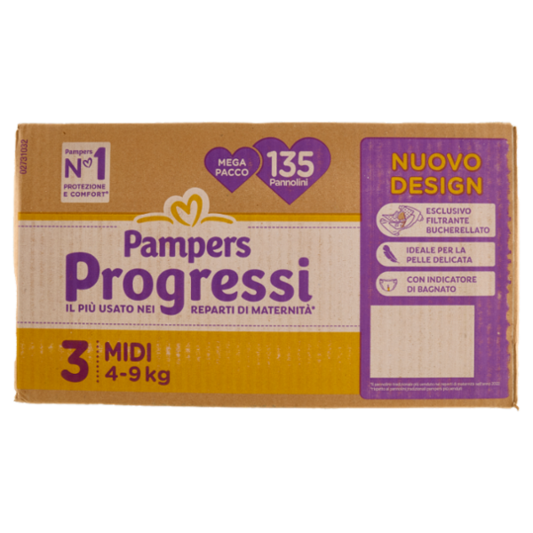 Pampers Progressi Midi 135 pz