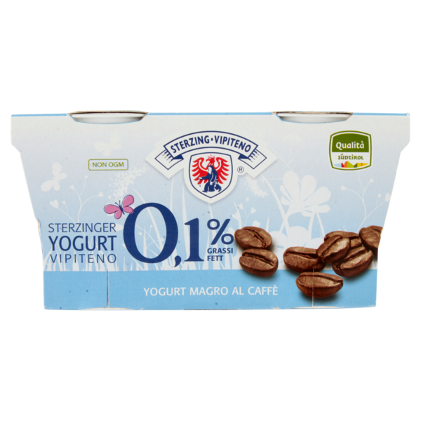 Sterzing Vipiteno 0,1% Grassi Yogurt Magro al Caffè 2 x 125 g