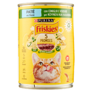 PURINA FRISKIES Paté Con Coniglio e Verdure 400 g