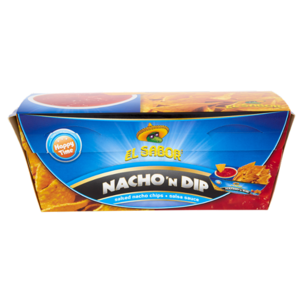 El Sabor Nacho'n Dip salted nacho chips + salsa 175 g