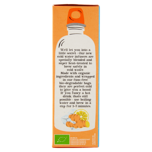 CUPPER Infuso a freddo Biologico di Limone, Zenzero e Curcuma 10 bustine