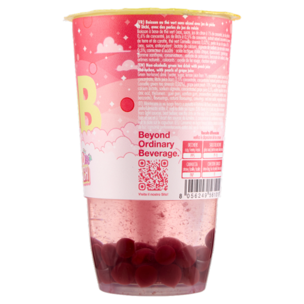 Bobble Bobble Bob Bubble Tea Sakura Peach 360 ml