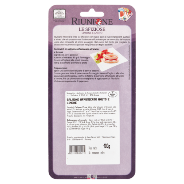 Riunione Le Sfiziose Limone e Aneto 100 g