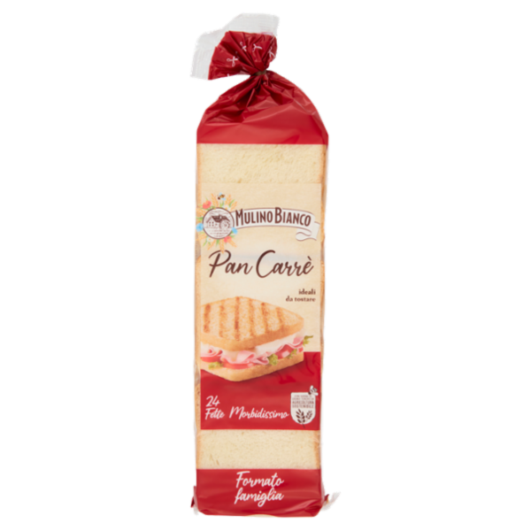 Mulino Bianco Pan Carrè Pane Ideale per Toast 24 fette 430g