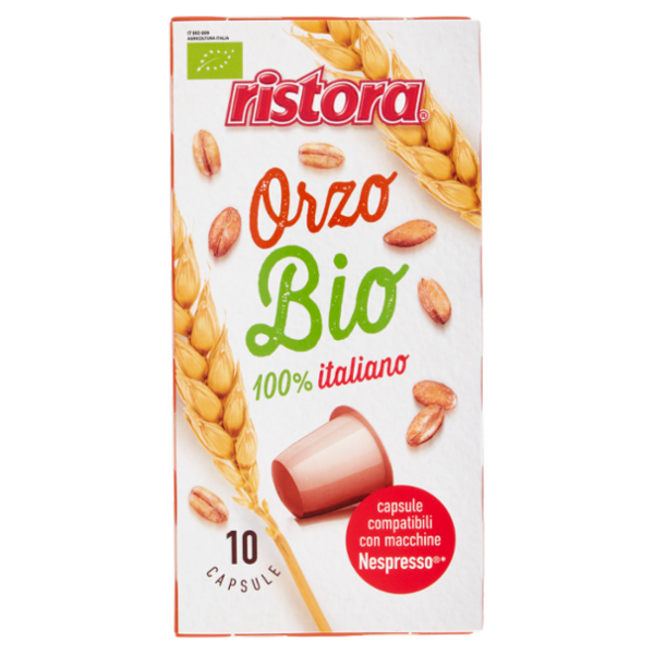 ristora Orzo Bio capsule compatibili con macchine Nespresso* 10 x 2 g