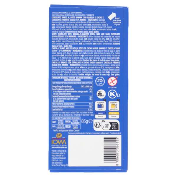 Vanini Tasting Experience Double Banana Split Cioccolato Bianco 85 g