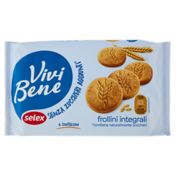 Selex Vivi Bene Frollini Integrali Senza Zuccheri Aggiunti 300 g