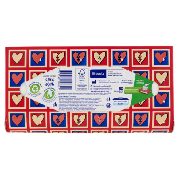 Tempo Original Fazzoletti 4 veli 80 pz