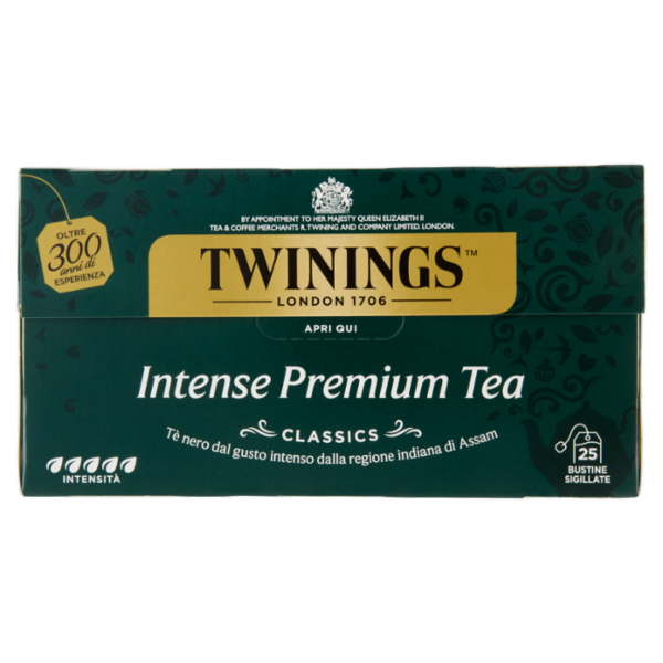 Twinings Intense Premium Tea Tè Nero 25 filtri The 50 g